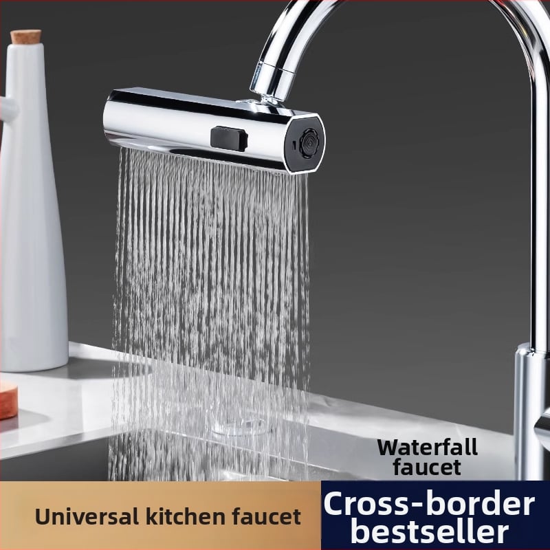 Drezová batéria s vodopádom a univerzálnym otočným predlžovačom — Model Flying Feather; Materiál: zliatina + ABS telo; Povrch: elektroplating; Pripojenie: závitové; Prevádzková teplota: 100