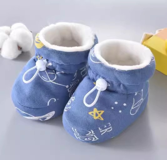 Παιδικά κάλτσες-παπούτσια, βαμβακερό επάνω μέρος, unisex, στυλ καρτούν, ηλικία 0-15 μηνών