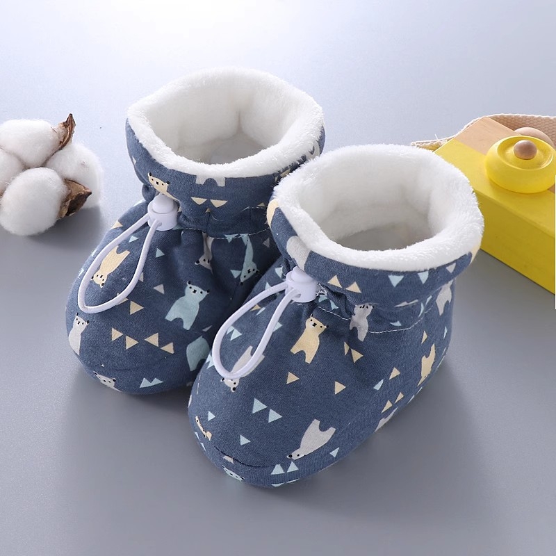 Παιδικά κάλτσες-παπούτσια, βαμβακερό επάνω μέρος, unisex, στυλ καρτούν, ηλικία 0-15 μηνών