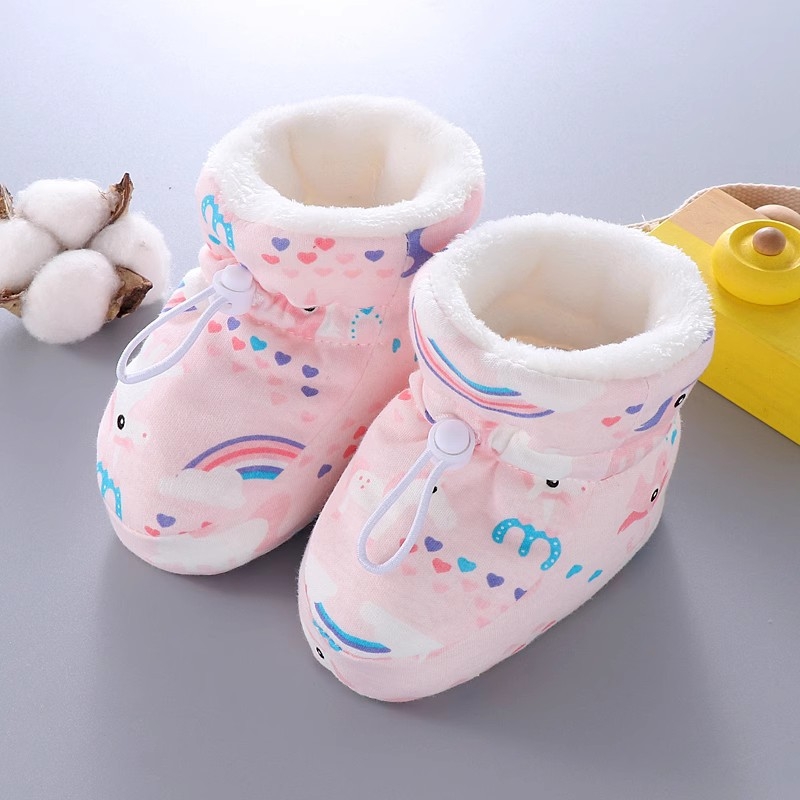 Παιδικά κάλτσες-παπούτσια, βαμβακερό επάνω μέρος, unisex, στυλ καρτούν, ηλικία 0-15 μηνών