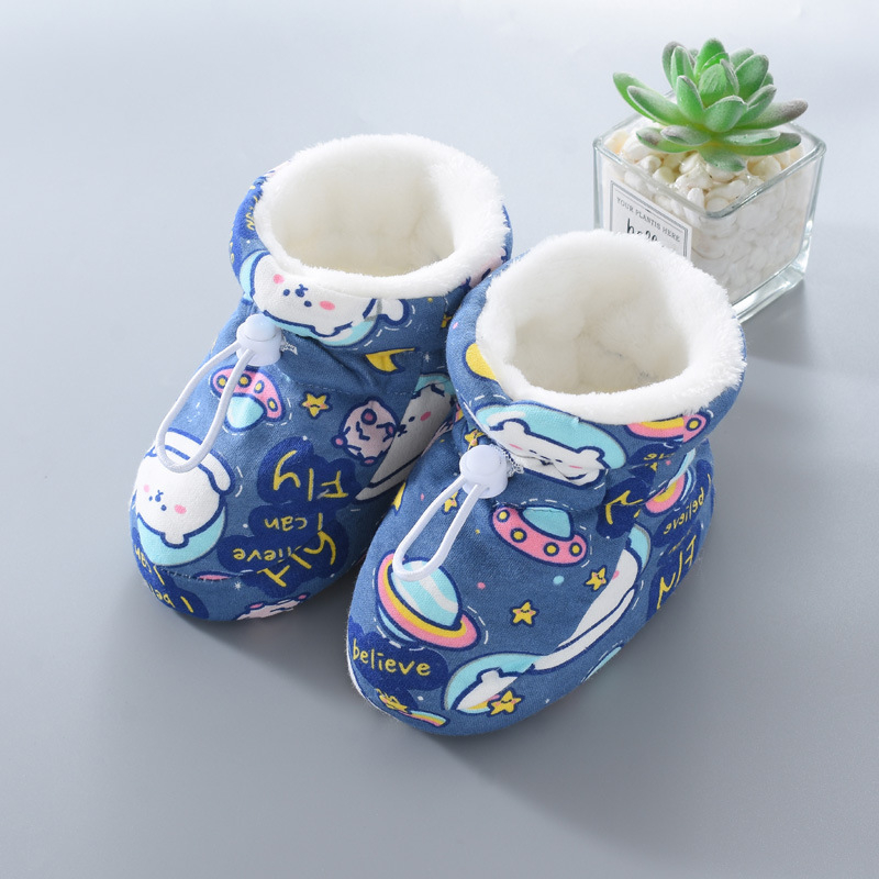 Παιδικά κάλτσες-παπούτσια, βαμβακερό επάνω μέρος, unisex, στυλ καρτούν, ηλικία 0-15 μηνών