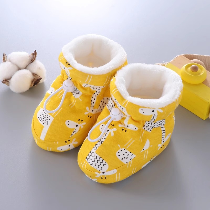 Παιδικά κάλτσες-παπούτσια, βαμβακερό επάνω μέρος, unisex, στυλ καρτούν, ηλικία 0-15 μηνών