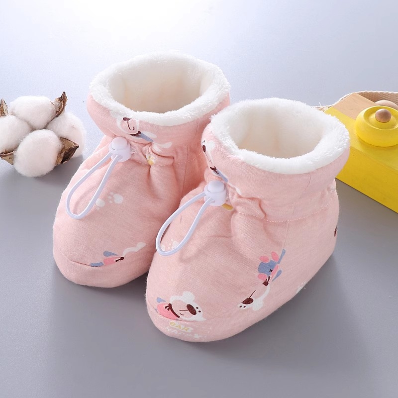 Παιδικά κάλτσες-παπούτσια, βαμβακερό επάνω μέρος, unisex, στυλ καρτούν, ηλικία 0-15 μηνών