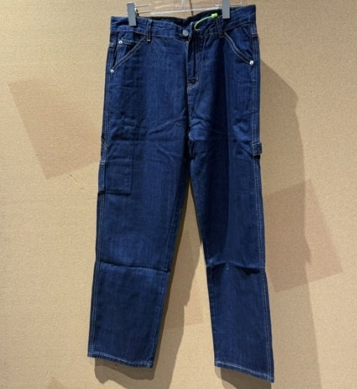 Pantaloni bărbați - croială lejeră, talie medie, fermoar, material din bumbac, stil de bază coreean