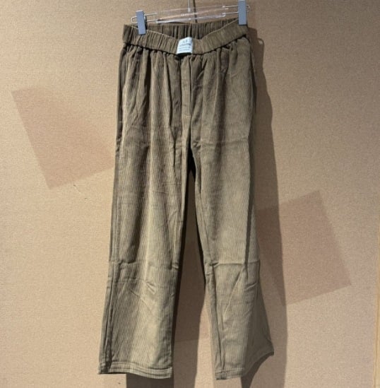 Pantaloni bărbați - croială lejeră, talie medie, fermoar, material din bumbac, stil de bază coreean