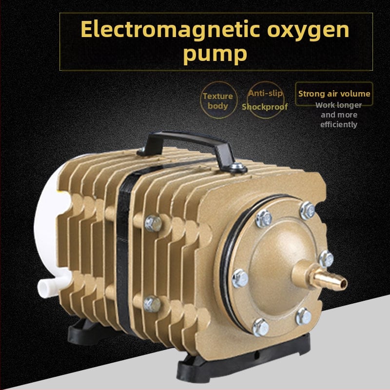 Електромагнитна въздушна помпа за езеро и рибовъдство — Бранд SUNSUN/Sensen; Тегло: 5 кг; Шум: 50 dB; Захранване: AC