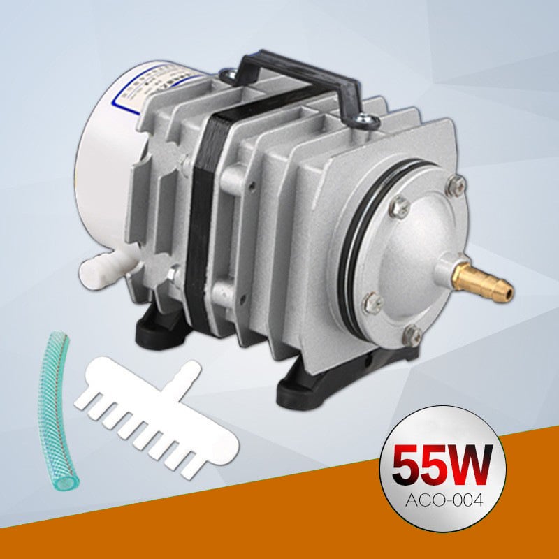 Електромагнитна въздушна помпа за езеро и рибовъдство — Бранд SUNSUN/Sensen; Тегло: 5 кг; Шум: 50 dB; Захранване: AC