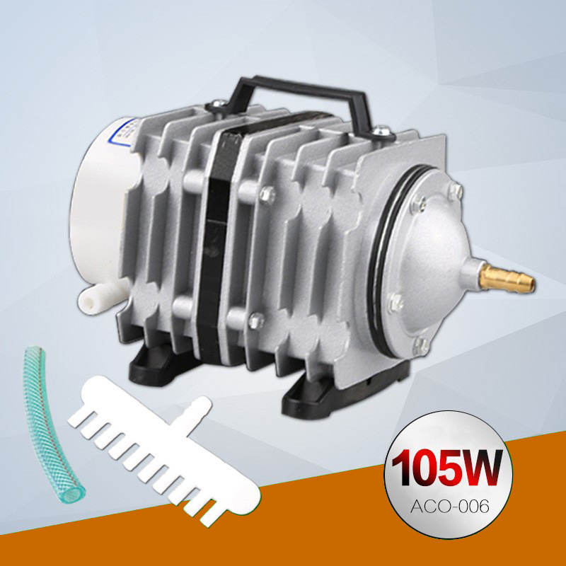 Електромагнитна въздушна помпа за езеро и рибовъдство — Бранд SUNSUN/Sensen; Тегло: 5 кг; Шум: 50 dB; Захранване: AC