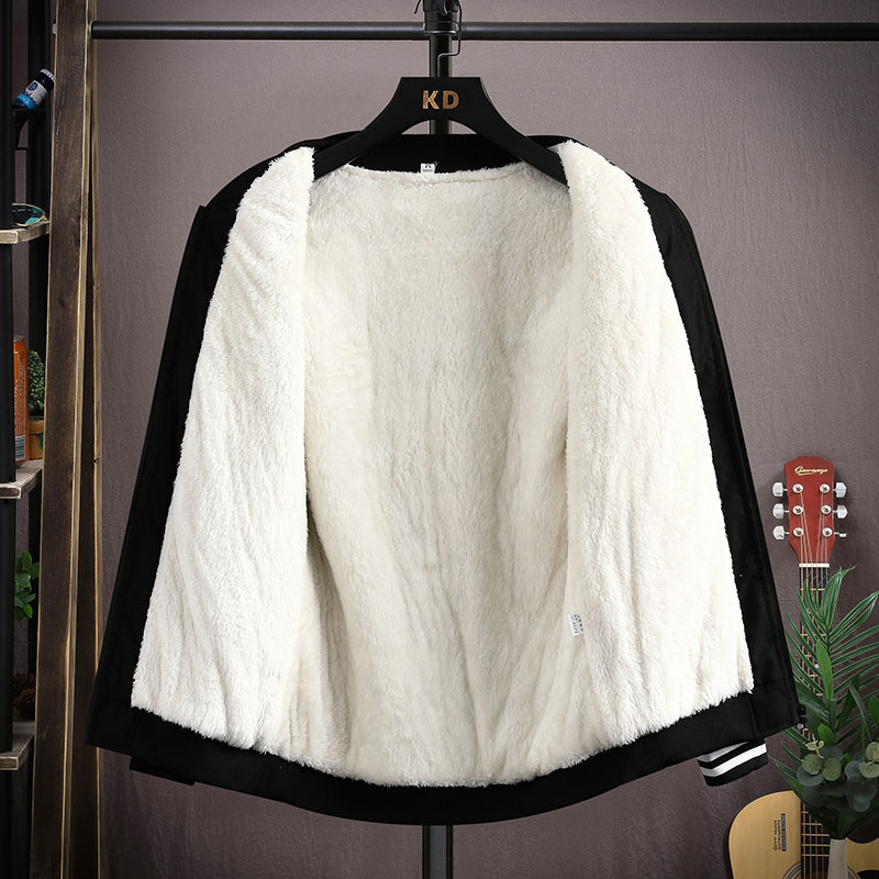 Corduroy μπουφάν baseball με κουκούλα για εφήβους αγόρια – επένδυση από γούνα κουνελιού, άνοιξη 2025, κορεατικό στυλ