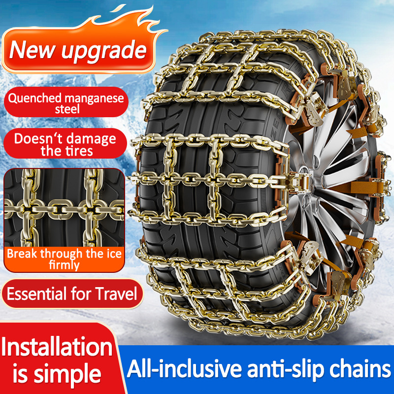 Univerzális hólánc autók és terepjárók számára, acélból, 165-275 gumikhoz, Tianzi grid modell