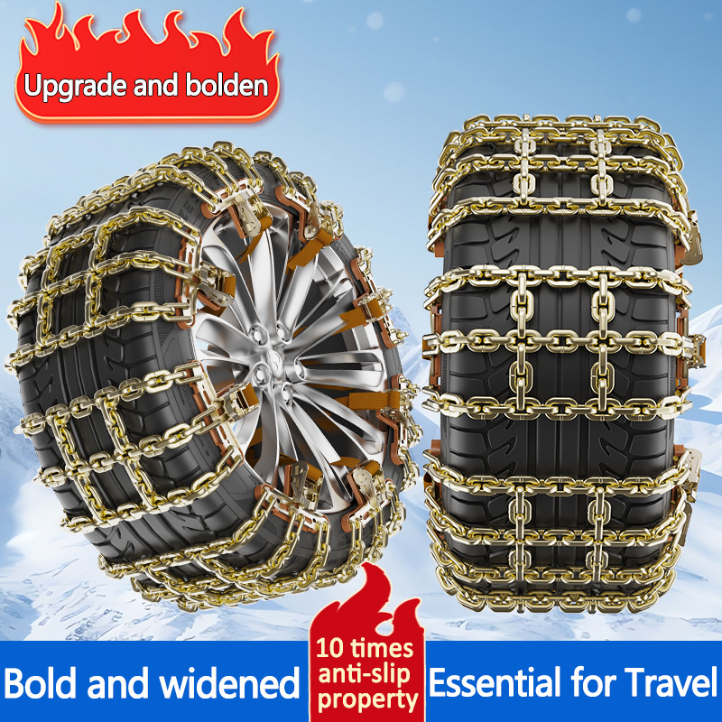 Univerzális hólánc autók és terepjárók számára, acélból, 165-275 gumikhoz, Tianzi grid modell