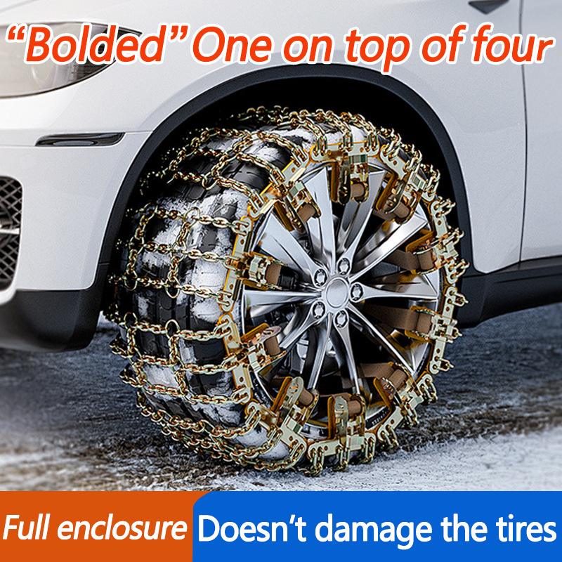 Univerzális hólánc autók és terepjárók számára, acélból, 165-275 gumikhoz, Tianzi grid modell