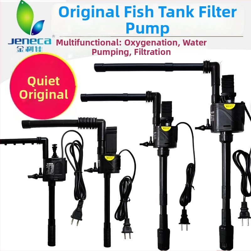 Akvariumhoz merülőpumpa felső szűrőboxszal — három az egyben, oxigén-keringés, olajfilm eltávolítás