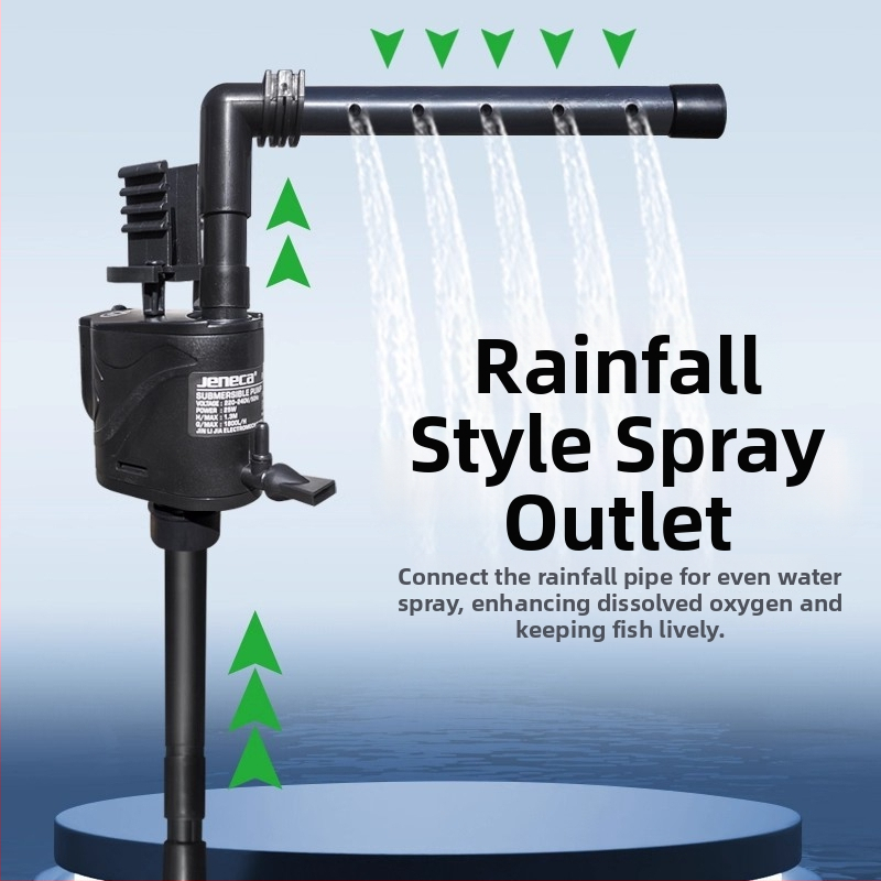 Akvariumhoz merülőpumpa felső szűrőboxszal — három az egyben, oxigén-keringés, olajfilm eltávolítás