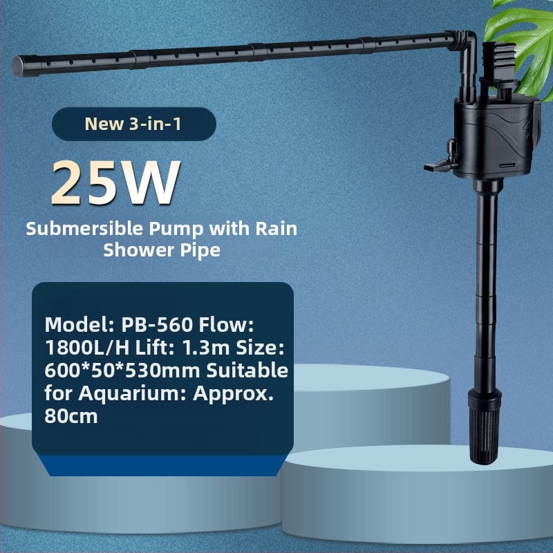 Akvariumhoz merülőpumpa felső szűrőboxszal — három az egyben, oxigén-keringés, olajfilm eltávolítás