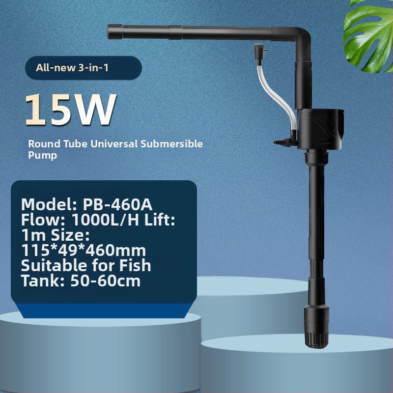 Akvariumhoz merülőpumpa felső szűrőboxszal — három az egyben, oxigén-keringés, olajfilm eltávolítás