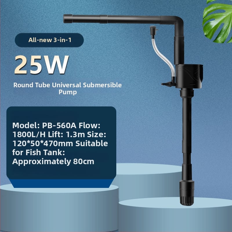 Akvariumhoz merülőpumpa felső szűrőboxszal — három az egyben, oxigén-keringés, olajfilm eltávolítás