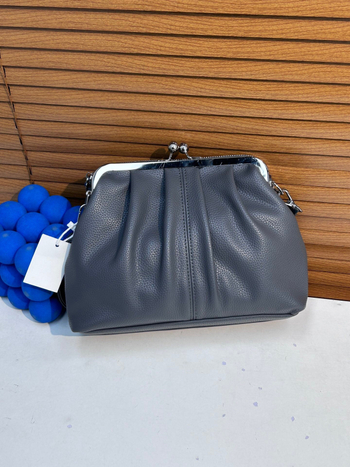 Geantă de umăr în stil coreean, din PU, formă de scoică, închidere cu fermoar, curea unică