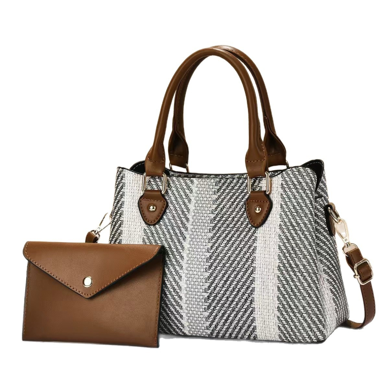 Crossbody torba - gradski stil, PU materijal, horizontalni kvadratni oblik, zatvaranje na zip, unutarnja pretinac sa zipom (PU materijal, horizontalni kvadratni oblik, zatvaranje na zip, unutarnja pretinac sa zipom)