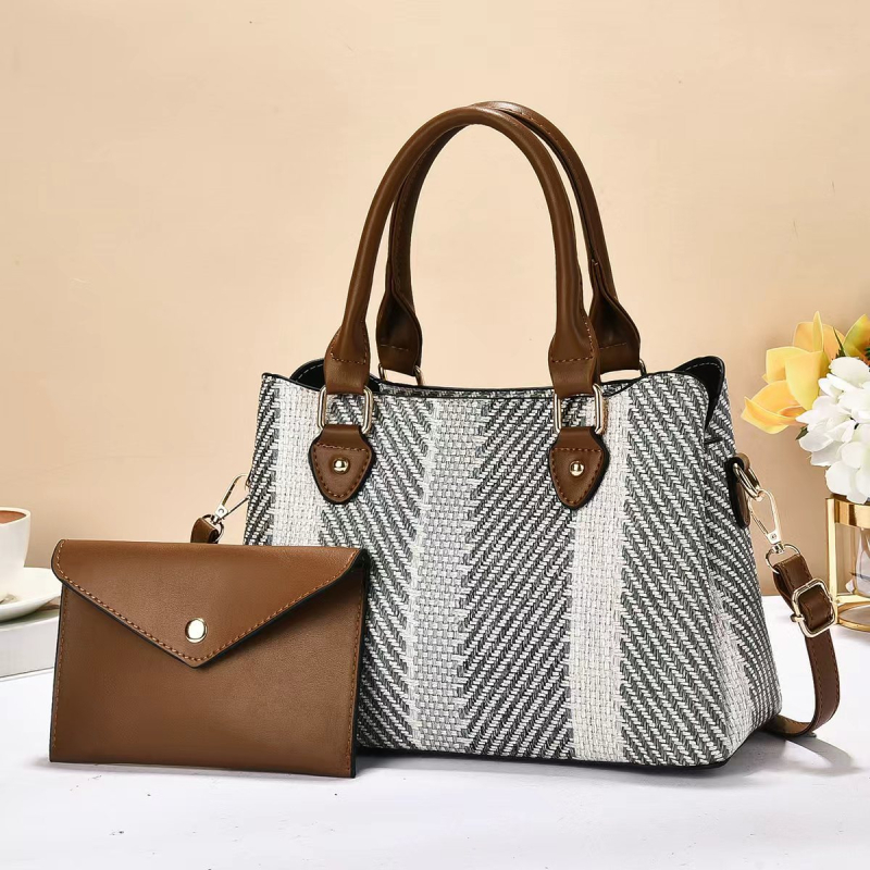 Crossbody torba - gradski stil, PU materijal, horizontalni kvadratni oblik, zatvaranje na zip, unutarnja pretinac sa zipom (PU materijal, horizontalni kvadratni oblik, zatvaranje na zip, unutarnja pretinac sa zipom)