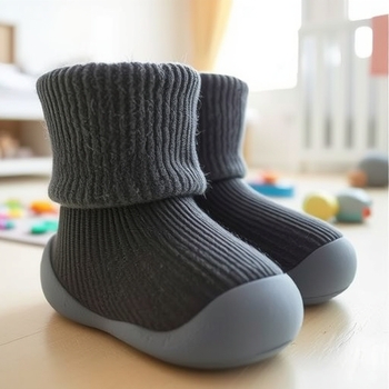 Pantofi pentru bebeluși, pentru primii pași, toamnă-iarnă, talpă groasă și moi, antiderapant, pentru 6–36 de luni