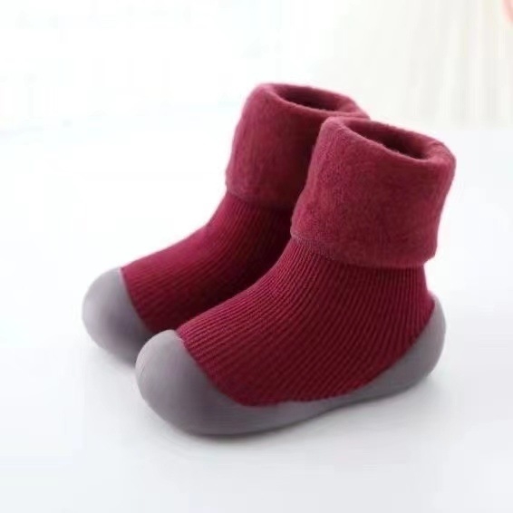 Pantofi pentru bebeluși, pentru primii pași, toamnă-iarnă, talpă groasă și moi, antiderapant, pentru 6–36 de luni
