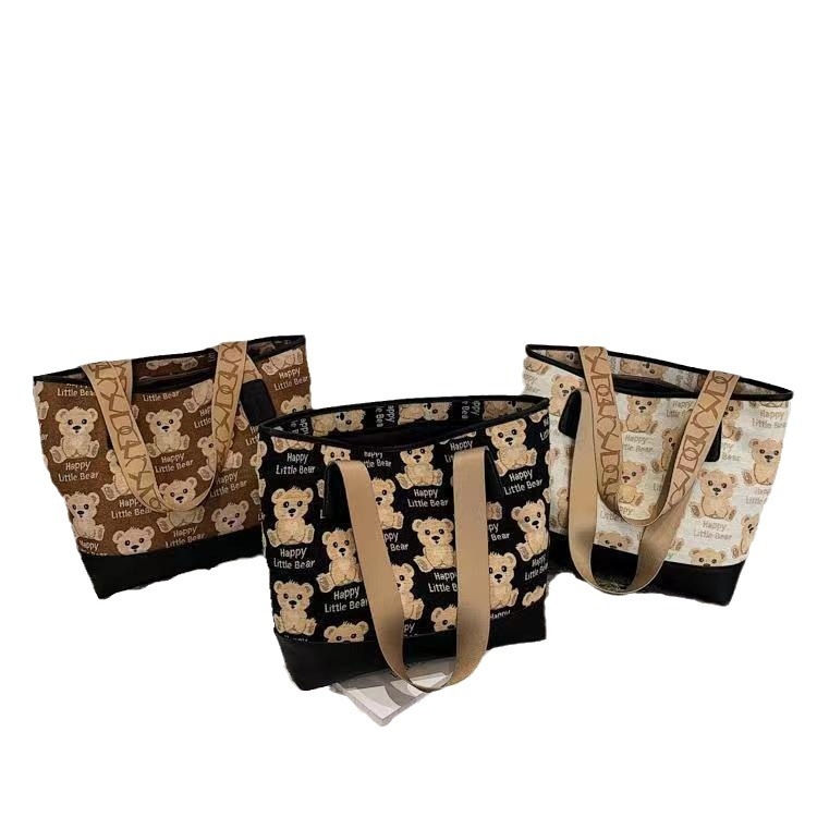 Geantă de umăr în stil urban (Oxford material; fermoar; buzunar intern pentru telefon; buzunar cu fermoar; curele duble)