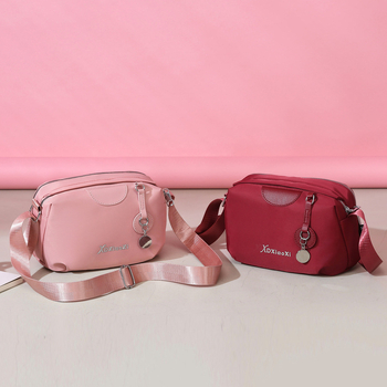 Torba za jedno rame sling - casual stil, Oxford tkanina, vodoravnog kvadratnog oblika, zatvaranje zipom, podstava od poliestera, unutarnja džepna kapsa