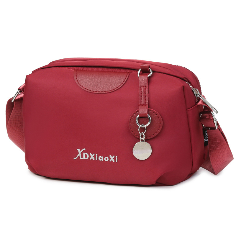 Torba za jedno rame sling - casual stil, Oxford tkanina, vodoravnog kvadratnog oblika, zatvaranje zipom, podstava od poliestera, unutarnja džepna kapsa