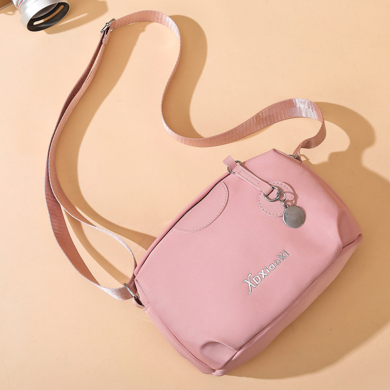 Torba za jedno rame sling - casual stil, Oxford tkanina, vodoravnog kvadratnog oblika, zatvaranje zipom, podstava od poliestera, unutarnja džepna kapsa