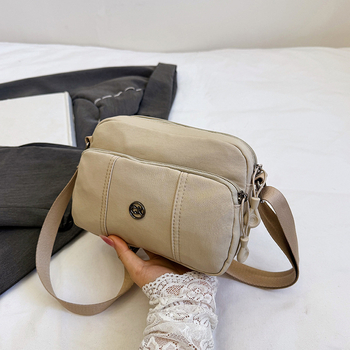 Crossbody torba, Oxford tkanina, horizontalni kvadratni oblik, zatvarač otvor, poliester podstava, laminiran džep sa zatvaračem, Jesen 2025