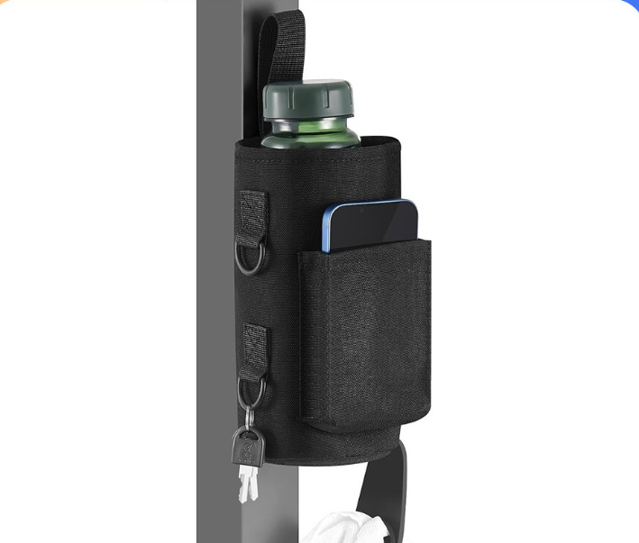 Geantă magnetică pentru sticlă de apă - geantă de umăr portabilă pentru sporturi în aer liber; Material: poliester; Captușeală: poliester; Model: monocrom; Categoria: geantă de sport