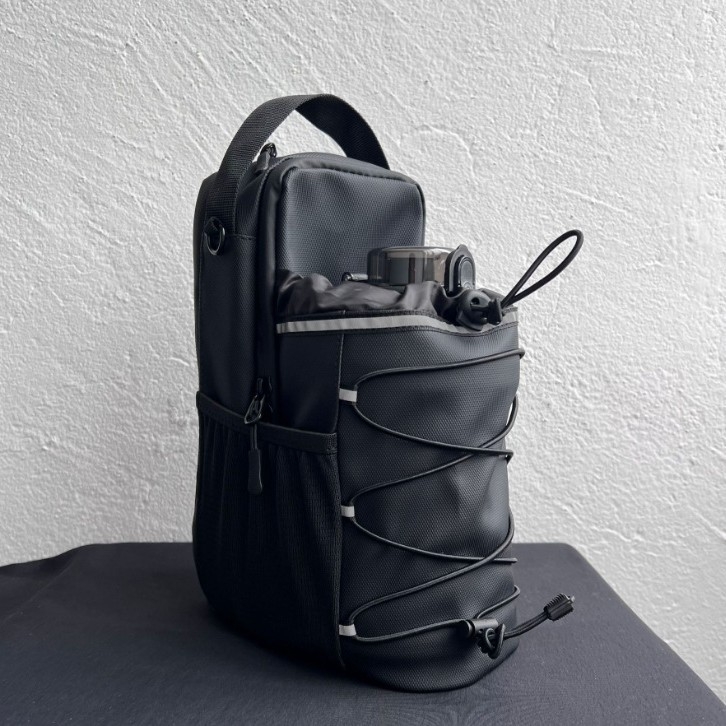 Geantă magnetică pentru sticlă de apă - geantă de umăr portabilă pentru sporturi în aer liber; Material: poliester; Captușeală: poliester; Model: monocrom; Categoria: geantă de sport