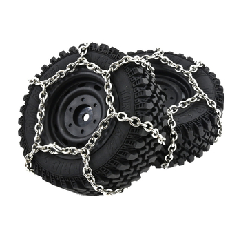 Μεταλλικές αλυσίδες χιονιού για ελαστικά μοντέλου αυτοκινήτου σε κλίμακα 1:12, προ-συναρμολογημένες, DIY-ικανές, βελτιωμένο κράτημα για στατικά μοντέλα