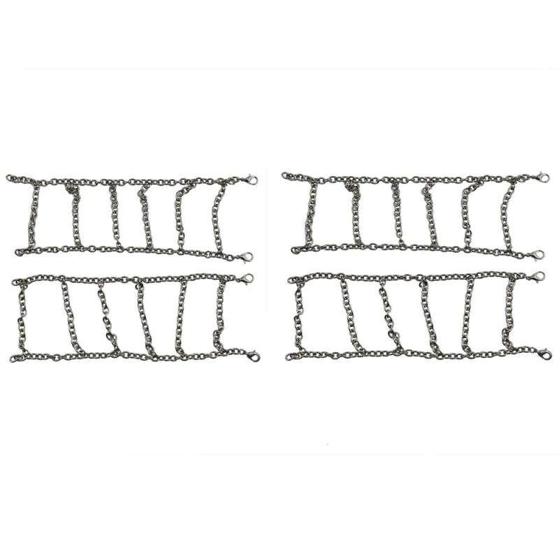 Μεταλλικές αλυσίδες χιονιού για ελαστικά μοντέλου αυτοκινήτου σε κλίμακα 1:12, προ-συναρμολογημένες, DIY-ικανές, βελτιωμένο κράτημα για στατικά μοντέλα