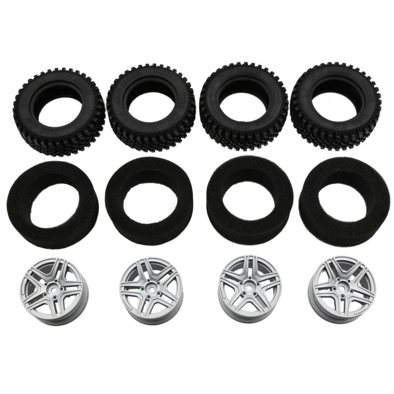 Μεταλλικές αλυσίδες χιονιού για ελαστικά μοντέλου αυτοκινήτου σε κλίμακα 1:12, προ-συναρμολογημένες, DIY-ικανές, βελτιωμένο κράτημα για στατικά μοντέλα