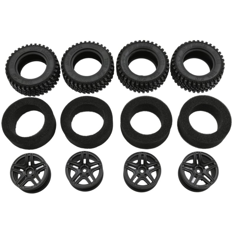 Μεταλλικές αλυσίδες χιονιού για ελαστικά μοντέλου αυτοκινήτου σε κλίμακα 1:12, προ-συναρμολογημένες, DIY-ικανές, βελτιωμένο κράτημα για στατικά μοντέλα