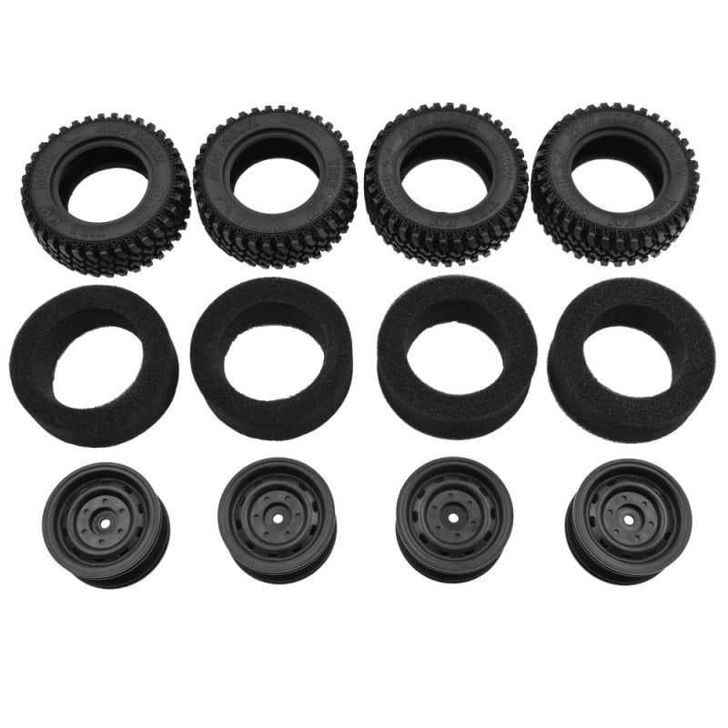 Μεταλλικές αλυσίδες χιονιού για ελαστικά μοντέλου αυτοκινήτου σε κλίμακα 1:12, προ-συναρμολογημένες, DIY-ικανές, βελτιωμένο κράτημα για στατικά μοντέλα