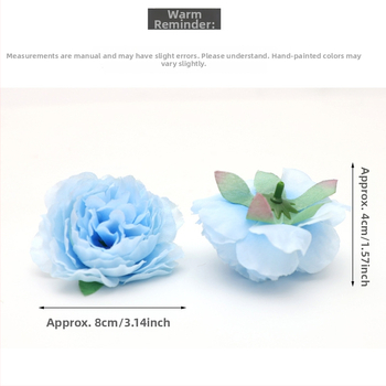 Причесъчен аксесоар с изкуствен пион – DIY ръчно изработено цвете за коса, ретро стил, коприна, Xin chengzhi, височина 8 см, за сватби и фотосесии