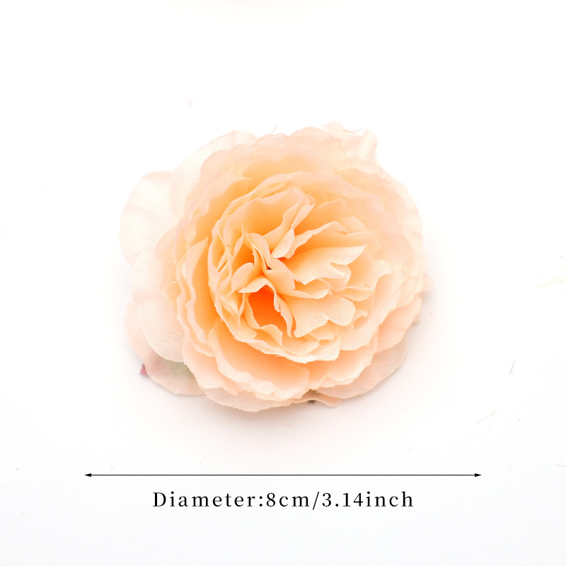 Причесъчен аксесоар с изкуствен пион – DIY ръчно изработено цвете за коса, ретро стил, коприна, Xin chengzhi, височина 8 см, за сватби и фотосесии