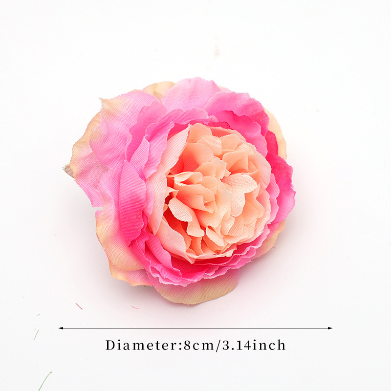 Причесъчен аксесоар с изкуствен пион – DIY ръчно изработено цвете за коса, ретро стил, коприна, Xin chengzhi, височина 8 см, за сватби и фотосесии