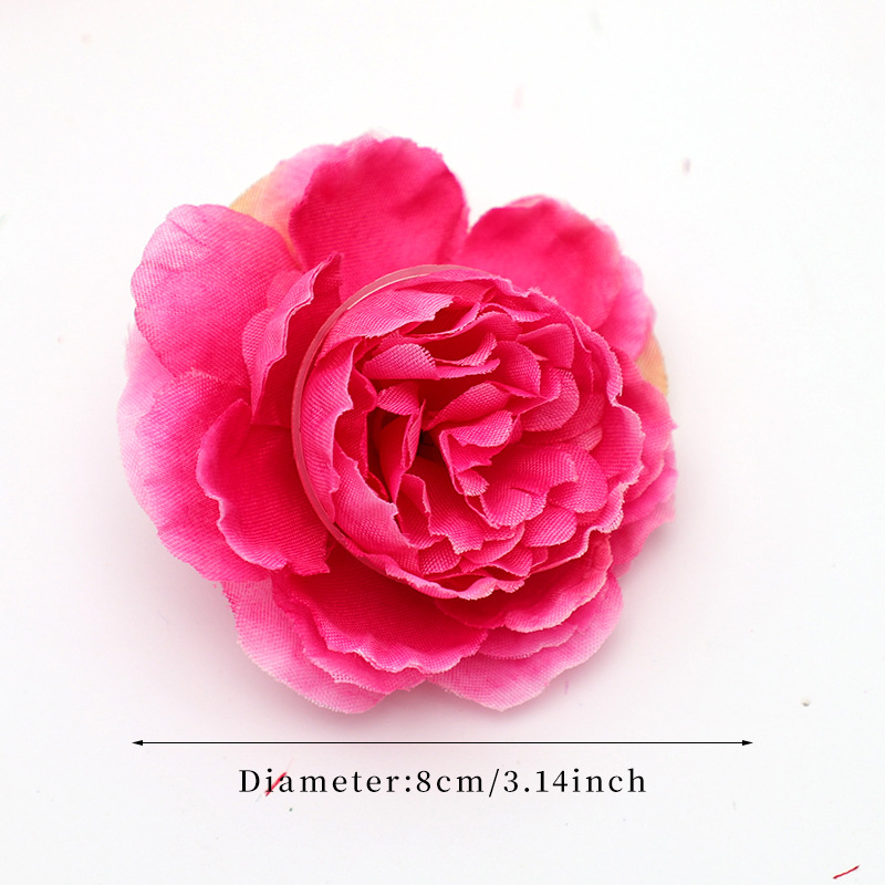 Причесъчен аксесоар с изкуствен пион – DIY ръчно изработено цвете за коса, ретро стил, коприна, Xin chengzhi, височина 8 см, за сватби и фотосесии