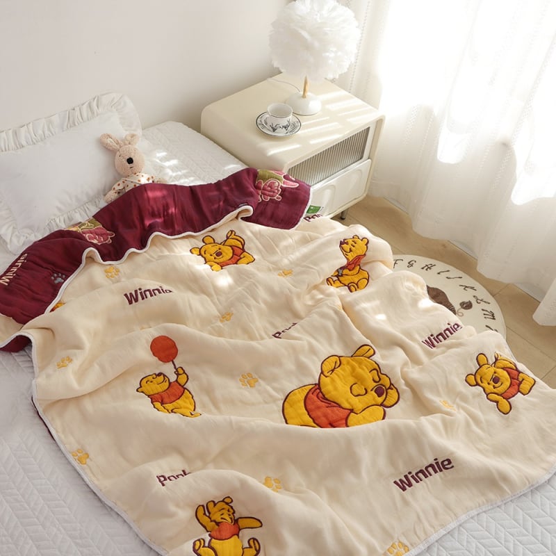 Baba takaró – tízrétegű gyapot géz, 50% pamut, 50% poliészter, egész évben alkalmas, egyszerű és modern stílus