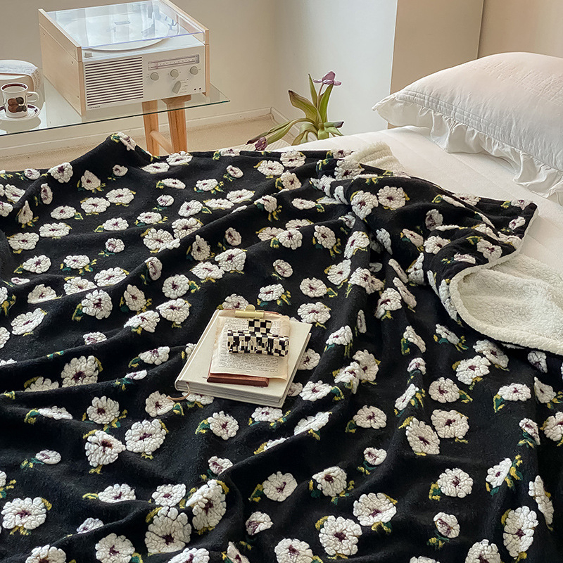 Milk Velvet deka, poliestersko vlakno, ispod 300 g, četiri sezone, moderni minimalistički stil, uzorci srce, crtani likovi i cvijeće