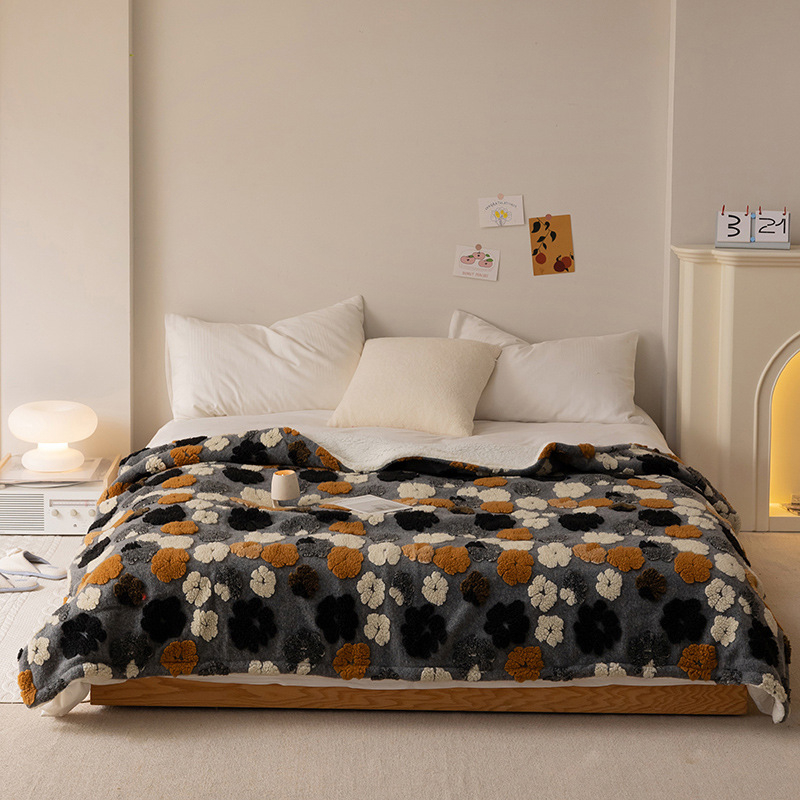 Milk Velvet deka, poliestersko vlakno, ispod 300 g, četiri sezone, moderni minimalistički stil, uzorci srce, crtani likovi i cvijeće