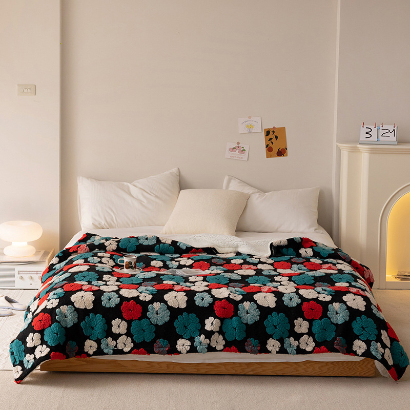 Milk Velvet deka, poliestersko vlakno, ispod 300 g, četiri sezone, moderni minimalistički stil, uzorci srce, crtani likovi i cvijeće