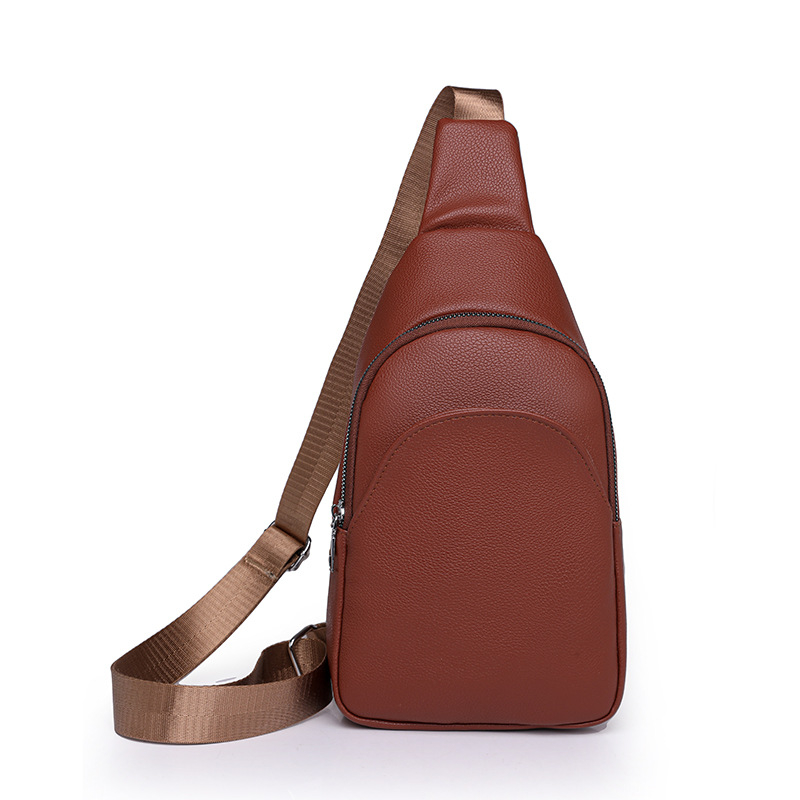 Női PU bőr Crossbody táska – városi egyszerűség, cipzáras záródás, belső poliészter bélés, belső zipzáros zseb