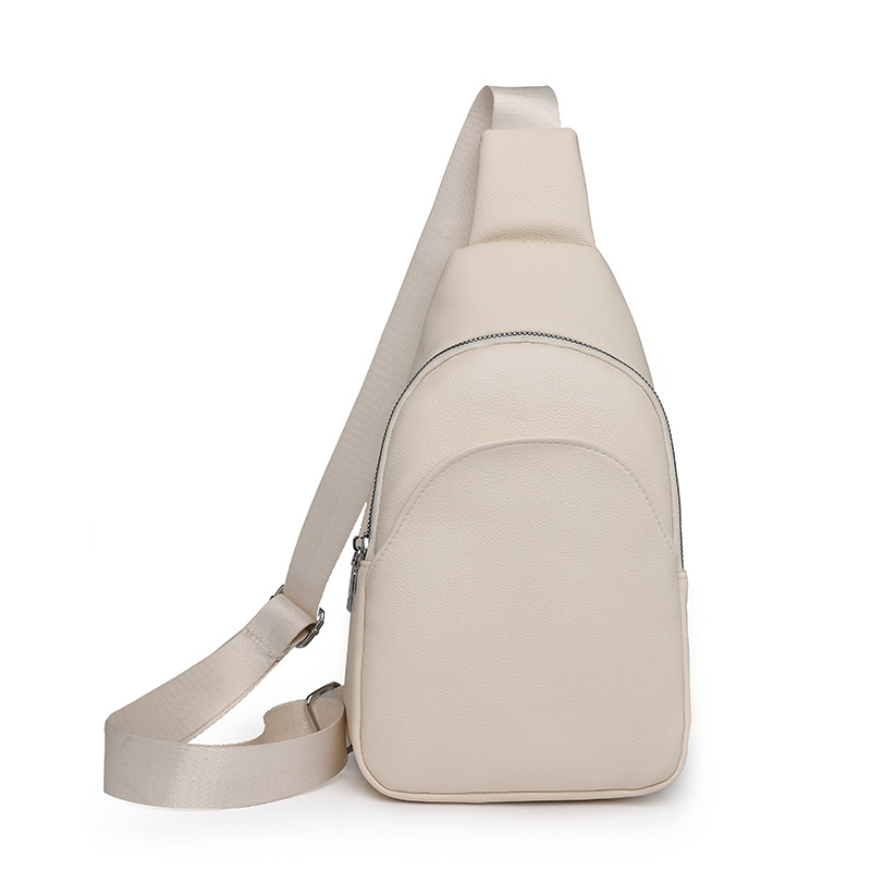 Női PU bőr Crossbody táska – városi egyszerűség, cipzáras záródás, belső poliészter bélés, belső zipzáros zseb