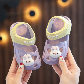 Gyerekeknek szánt sportsandálok, EVA felsőrész és talp, állatmintás, 1–6 éveseknek, gyorsan száradó, Nyár 2023