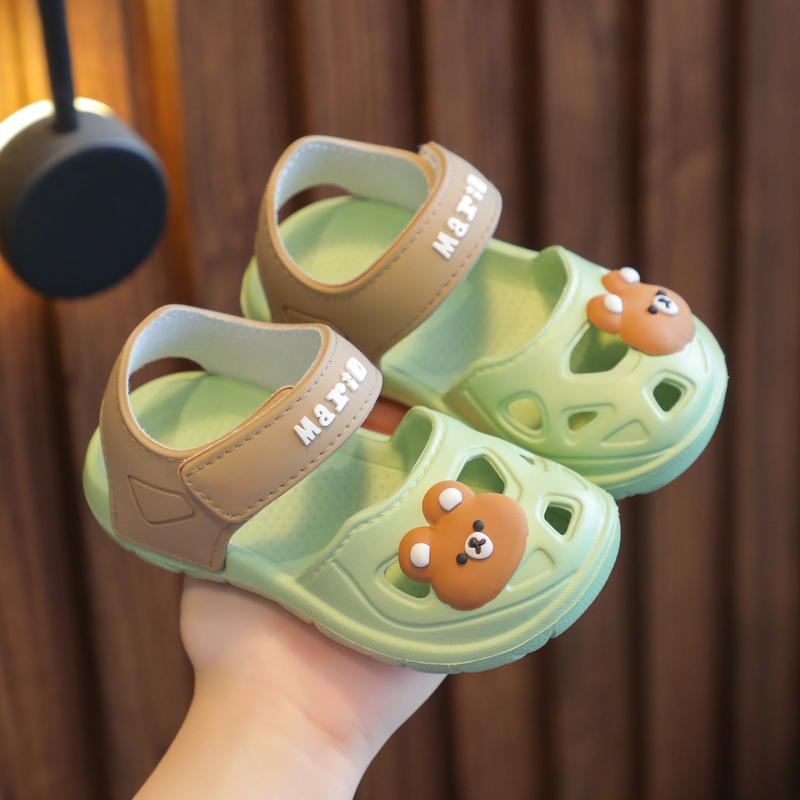Gyerekeknek szánt sportsandálok, EVA felsőrész és talp, állatmintás, 1–6 éveseknek, gyorsan száradó, Nyár 2023